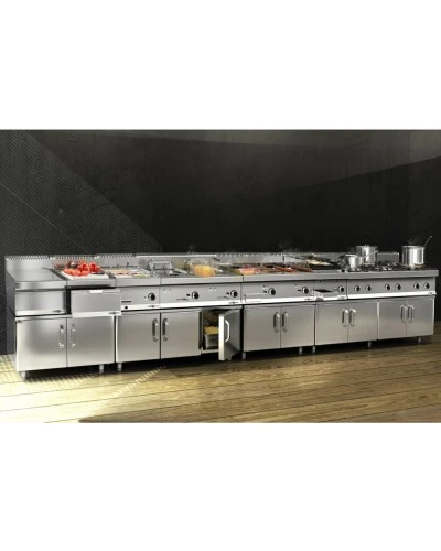 Фритюрниця електрична - 11,5 Л (9 kW - з підставкою 1 двері GGM Gastro