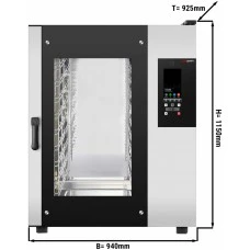 Пароконвектомат 20 x GN1/1, 10 x GN2/1 GGM Gastro