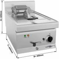 Фритюрниця електрична - 11,5 Л (9 kW - з підставкою 1 двері GGM Gastro