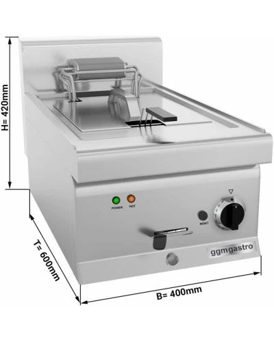 Фритюрниця електрична - 11,5 Л (9 kW - з підставкою 1 двері GGM Gastro