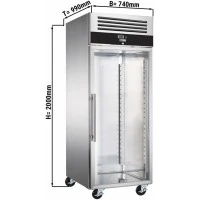 Пекарська морозильна шафа PREMIUM - 0,74 x 0,97 m - 1 скляні двері GGM Gastro
