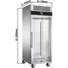 Пекарська морозильна шафа PREMIUM - 0,74 x 0,97 m - 1 скляні двері GGM Gastro