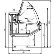 Вітрина холодильна NIKA 1.5