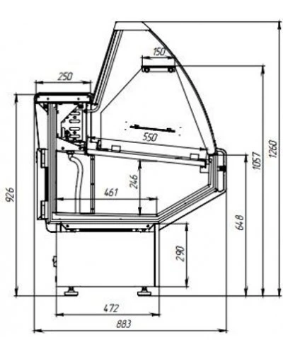 Вітрина холодильна NIKA 1.5