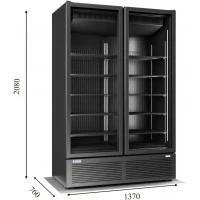CRFV 1200 Морозильна шафа зі скляними дверима без лайтбоксу CRYSTAL S. A. Греція