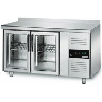 Холодильний стіл ECO - 1,36 x 0,7 m - 2 скляних дверей GGM Gastro