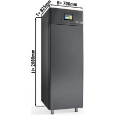 Розстійна шафа холодильна - 0,7 x 0,82 m - 605 Л - 1 двері - чорний GGM Gastro