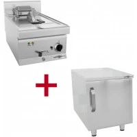 Фритюрниця електрична - 11,5 Л (9 kW - з підставкою 1 двері GGM Gastro