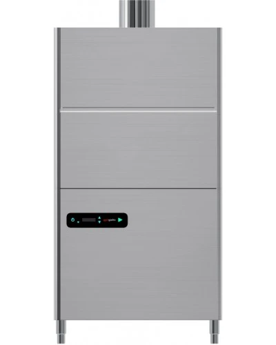 Посудомиючна машина купольна для кастрюль 12,2 kW з доазтор миючого засобу та доазтор ополіскувача (подвійна стінка) GGM Gastro