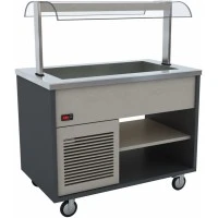 Холодильна витрина - 1,3 x 0,8 m - 3x GN 1/1 GGM Gastro
