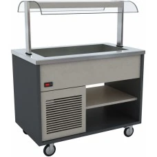Холодильна витрина - 1,3 x 0,8 m - 3x GN 1/1 GGM Gastro