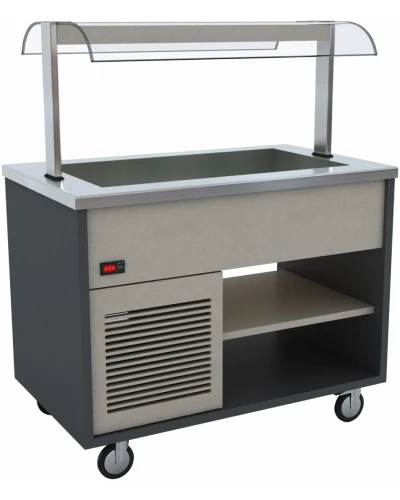 Холодильна витрина - 1,3 x 0,8 m - 3x GN 1/1 GGM Gastro