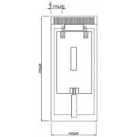 Фритюрниця електрична - 11,5 Л (9 kW - з підставкою 1 двері GGM Gastro