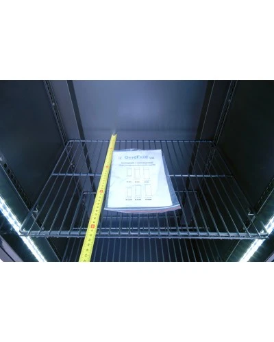 Шафа холодильна для напоїв GoodFood BC360NBB2LED чорна-чорна