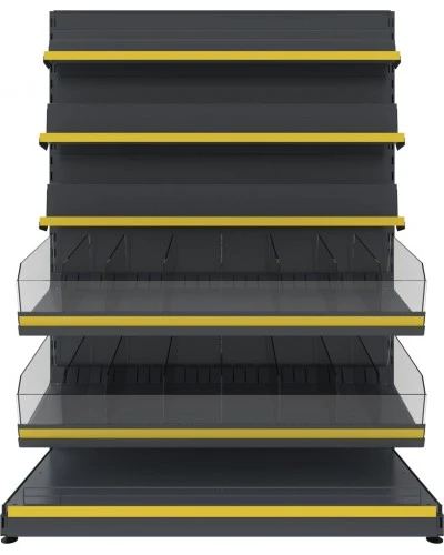 Кондитерський торговий стелаж FVSP-4 (1815х1200) комбінований