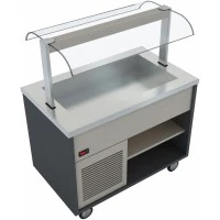 Холодильна витрина - 1,3 x 0,8 m - 3x GN 1/1 GGM Gastro