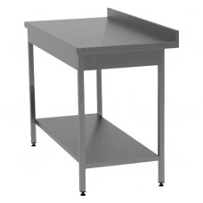 Стіл кухонний виробничий ЕКОНОМ СПП, ст.201, глибина 600 мм, одна полиця