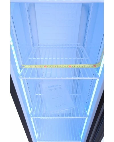 Шафа холодильна для напоїв GoodFood BC160BW2LEDCOL чорна-біла