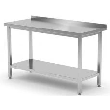 Стіл зі стільницею та полицею, на болтах – настінний 1600x700x850 mm