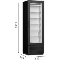 CRF-300 Frameless Морозильна шафа зі скляними дверима CRYSTAL S.A. Греція