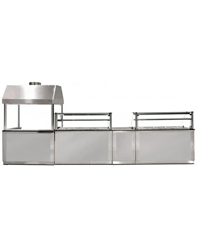 Теплова вітрина 1,25 м - 3x GN 1/1 GGM Gastro