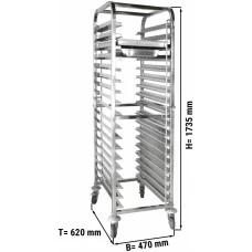 Візок - шпилька - для 18x GN 1/1 та EN 60 x 40 mm GGM Gastro