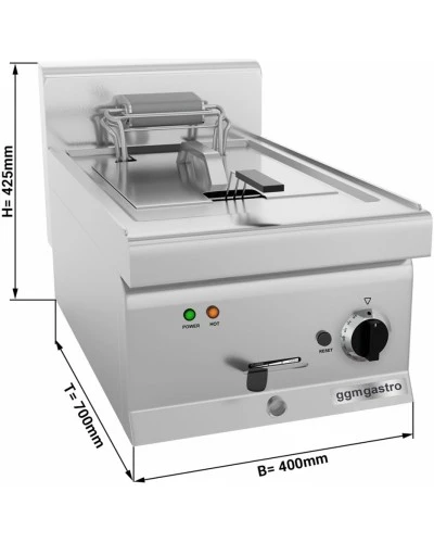 Фритюрниця електрична - 11,5 Л (9 kW) - з підставкою 1 двері GGM Gastro