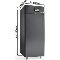 Розстійна шафа холодильна - 0,81 x 1,06 m - 901 Л - 1 двері - чорний GGM Gastro