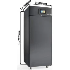 Розстійна шафа холодильна - 0,81 x 1,06 m - 901 Л - 1 двері - чорний GGM Gastro