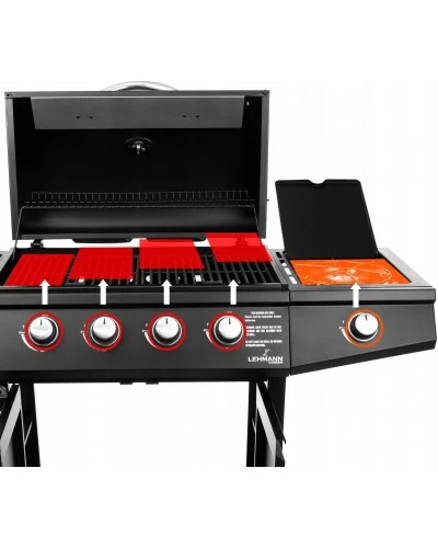 Газовий гриль Lehmann Ohio 9.3 kW 32.5 см x 61 см