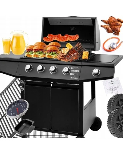 Газовий гриль Lehmann Ohio 9.3 kW 32.5 см x 61 см