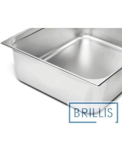 Гастроємність Brillis н/ж сталь GN 2/1-200 мм (650x530x200мм)