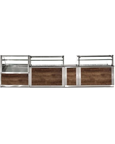 Теплова вітрина 1,25 м - 3x GN 1/1 GGM Gastro