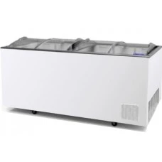 Морозильна скриня (лар) з гнутими розсувними скляними стулками MAGNA