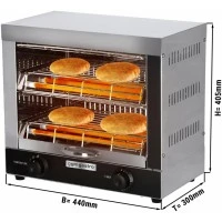 Гриль саламандра - 0,3 m GGM Gastro
