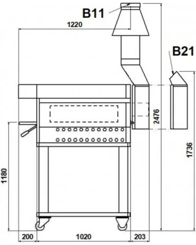 Піч для піци P110/A 1/SP (Moretti Forni)