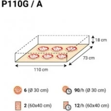 Піч для піци P110/A 1/SP (Moretti Forni)