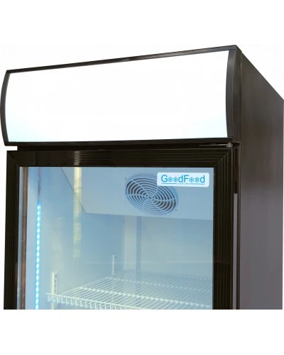 Шафа холодильна для напоїв GoodFood BC480BW2LED чорна-біла