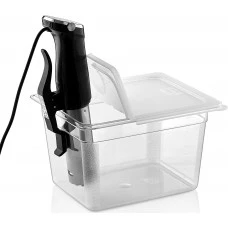 Кришка відкидна GN 1/2 із полікарбонату з вирізом sous vide