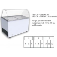 VENUS VETRINE 46 Морозильна вітрина для м'якого морозива CRYSTAL S.A. Греція