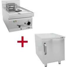 Фритюрниця електрична - 11,5 Л (9 kW) - з підставкою 1 двері GGM Gastro