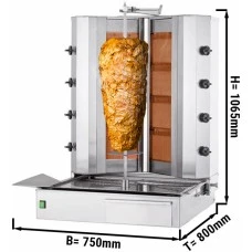 Гриль для шаурми - 4+4 нагрівальними елементами - V-Form - max. 100 kg GGM Gastro