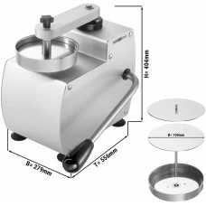 Прес для гамбурегрів - inkl. Pattieform Ø 10 cm GGM Gastro