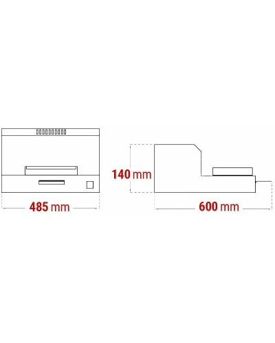 Трейсилер - Heizfläche: 385 x 125 mm GGM Gastro