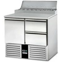 Саладетта PREMIUM - 0,9 x 0,7 m - 1 двері та 2 шухляди 1/2 GGM Gastro