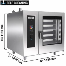Пароконвектомат - сенсорне управління - 20x GN 1/1 - inkl. Boiler GGM Gastro
