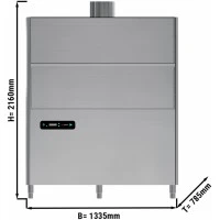 Посудомиючна машина купольна для кастрюль 16 kW (подвійна стінка) GGM Gastro