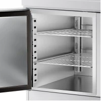 Холодильний стіл для піци PREMIUM - 1,5 x 0,8 m - 1 двері та 7 шухляд GGM Gastro