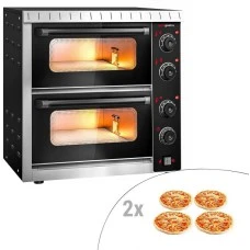 Піч для піци, 4+4 x 20 см, 2 камери