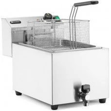 Фритюрниця XL Profi Line із зливним краном, ручна, 10 л, 400 В, 6600 Вт, 302x687x(В)375 мм